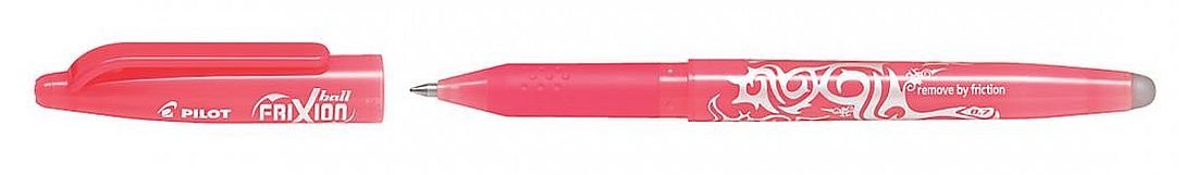 Изтриващ се ролер с гума Pilot FriXion - Розов, 0.7 mm