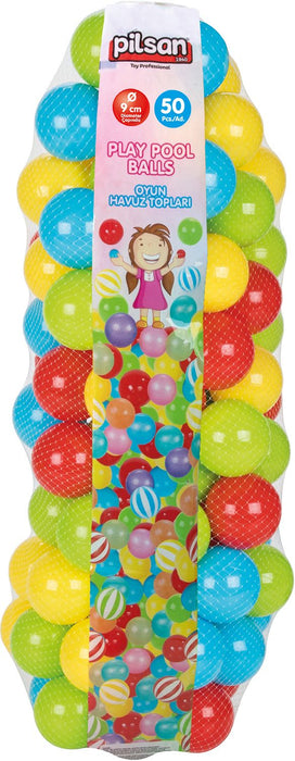 Топки за игра Pilsan - 50 броя, 9 cm