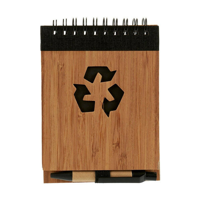 Тефтер със Спирала и Химикал Pincello 1 x 10 x 13 cm Бамбук (24 броя)