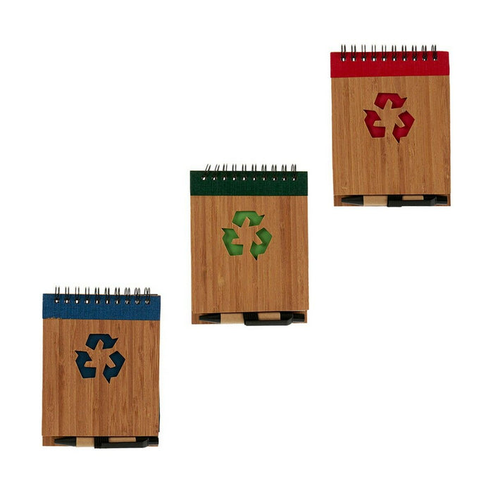 Тефтер със Спирала и Химикал Pincello 1 x 10 x 13 cm Бамбук (24 броя)