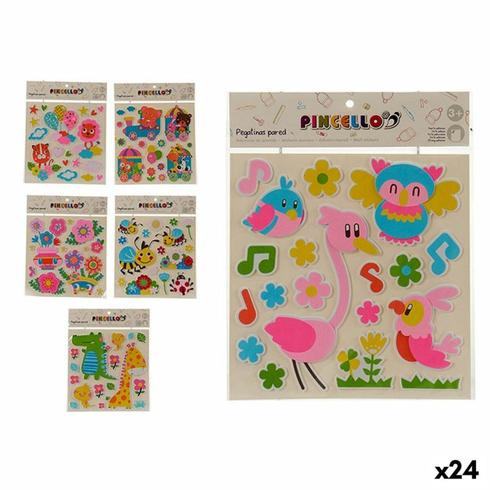 Стикери Pincello Многоцветен 32 x 1 x 38 cm (24 броя)