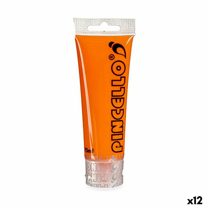 Акрилна боя Pincello Оранжев 75 ml (12 броя)