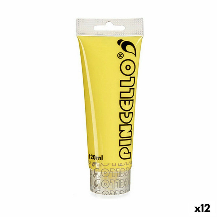 Акрилна боя Pincello Жълт 120 ml (12 броя)