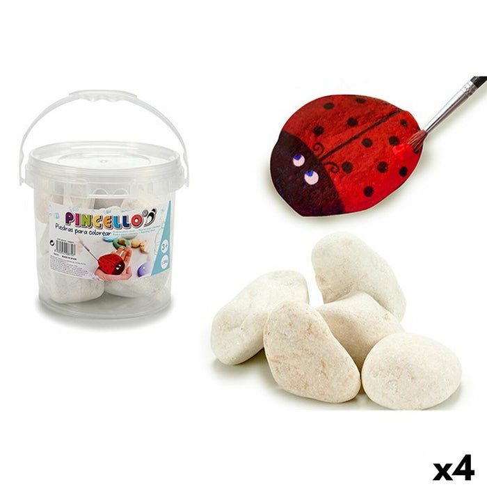 Комплект камъни Pincello Бял 3 Kg 18 x 16 x 18 cm Занаяти (4 броя)