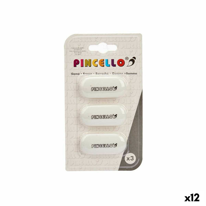 Комплект Гумички Pincello Бял 9 x 16 x 1 cm (12 броя)