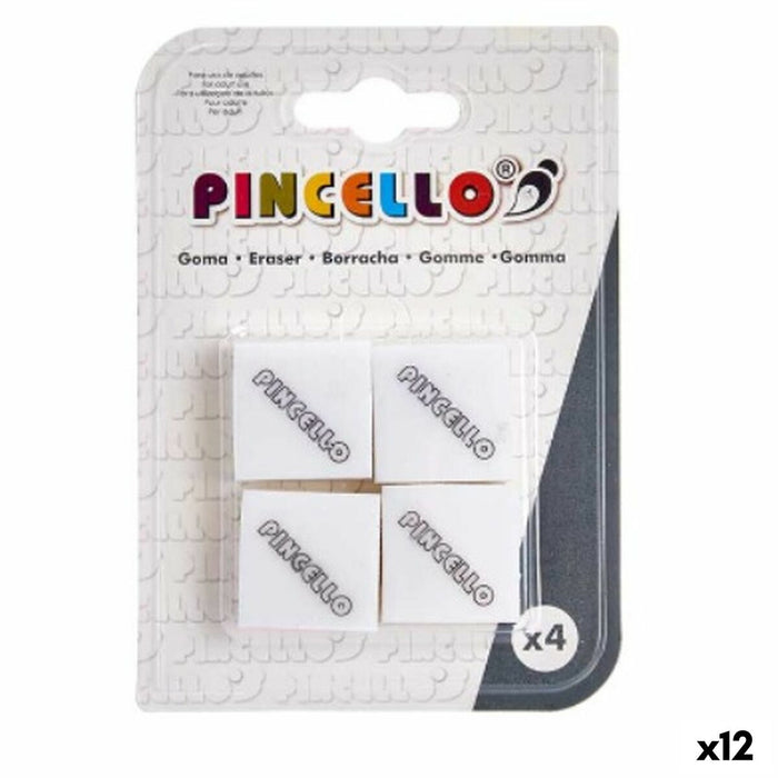 Комплект Гумички Pincello Бял 9,5 x 13,5 x 2 cm (12 броя)