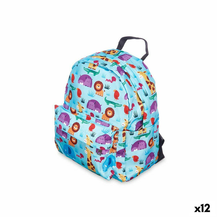 Училищна чанта Pincello Многоцветен 28 x 12 x 22 cm 22 x 28 x 12 cm Животни (12 броя)