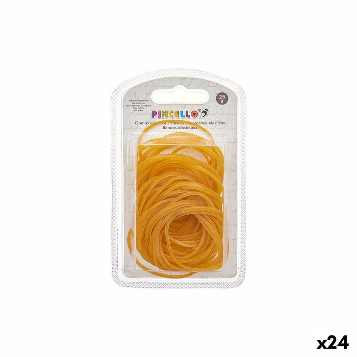 Еластични ленти Pincello Жълт 7,5 x 12,5 x 2 cm Широк (24 броя)
