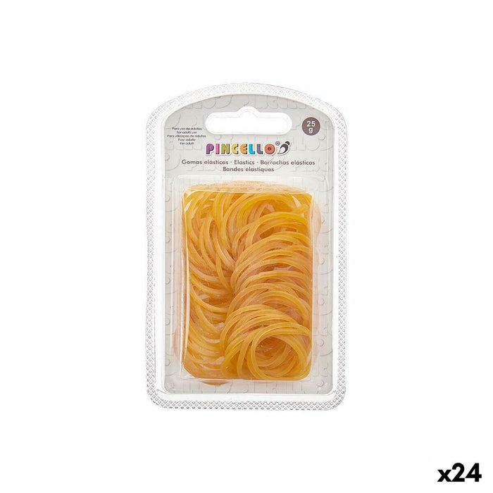 Еластични ленти Pincello Жълт 7,5 x 13 x 2 cm Малът (24 броя)