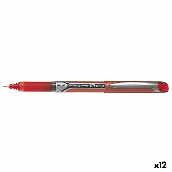 Писалка с течно мастило Pilot V-5 GRIP HI-TECPOINT Червен
