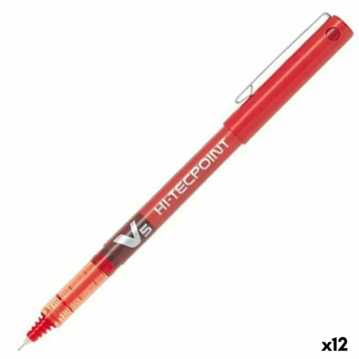 Писалка с течно мастило Pilot V-5 Hi-Tecpoint Червен 0,3 mm