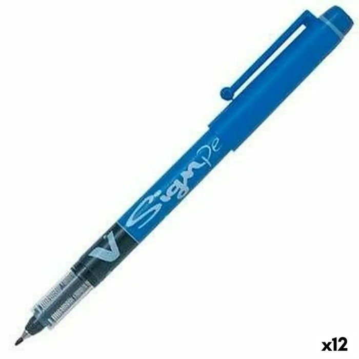 Писалка с течно мастило Pilot V Sign Pen Син 0,6 mm (12