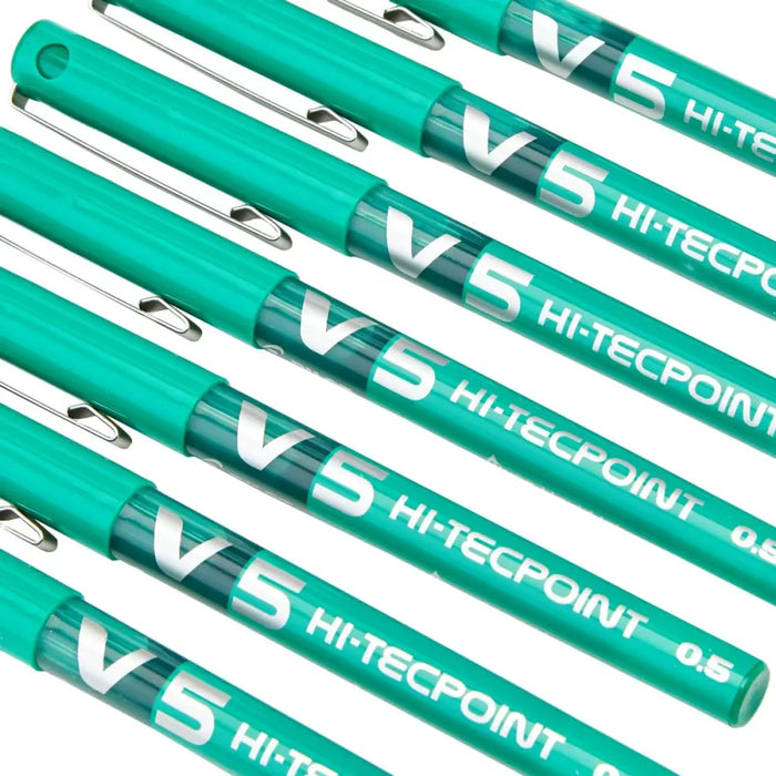 Писалка с течно мастило Pilot V-5 Hi-Tecpoint Зелен 0,3 mm