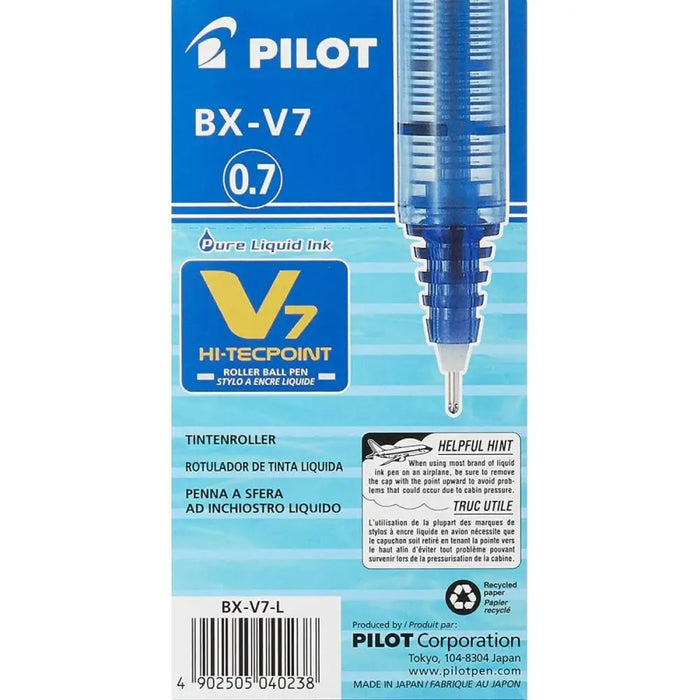 Писалка с течно мастило Pilot V-7 Hi-Tecpoint Син 0,5 mm