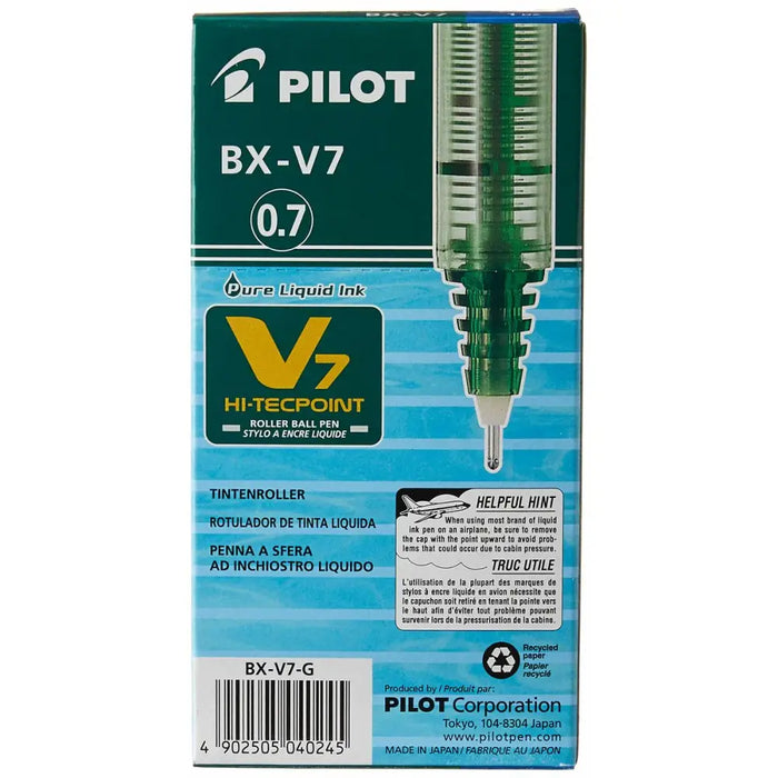 Писалка с течно мастило Pilot V-7 Hi-Tecpoint Зелен 0,5 mm