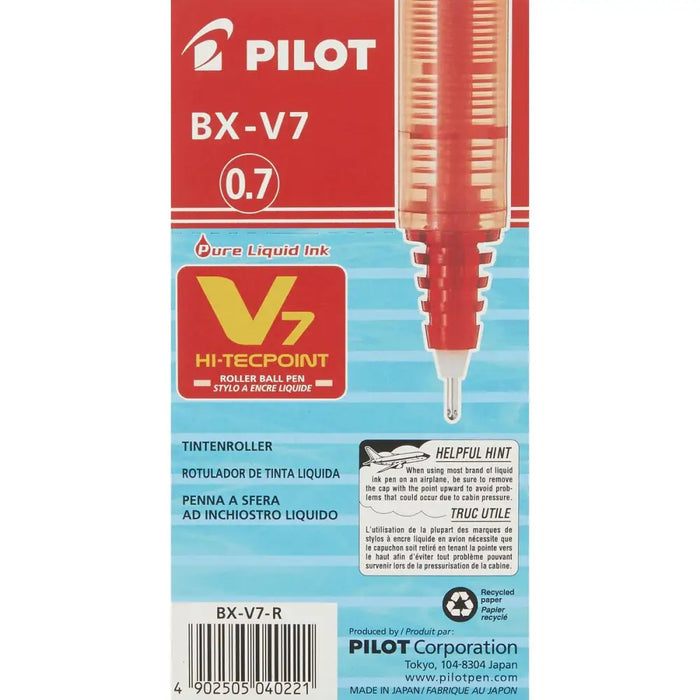 Писалка с течно мастило Pilot V7 Hi-Tecpoint Червен 0,5 mm
