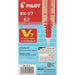 Писалка с течно мастило Pilot V7 Hi-Tecpoint Червен 0,5 mm