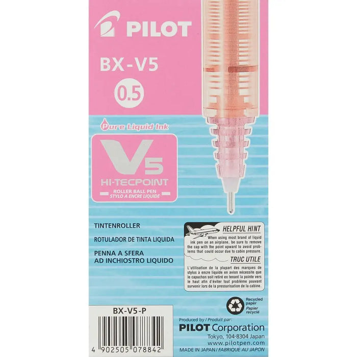 Писалка с течно мастило Pilot V-5 Hi-Tecpoint Розов 0,3 mm