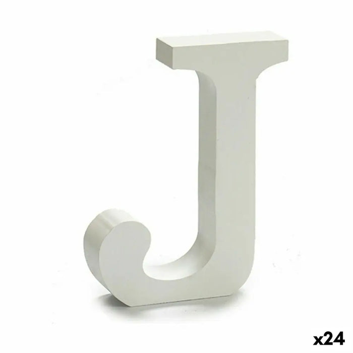 Писмо Pincello 1711046 J Бял Дървен 2 x 11 cm 2 x 16 x 14,5