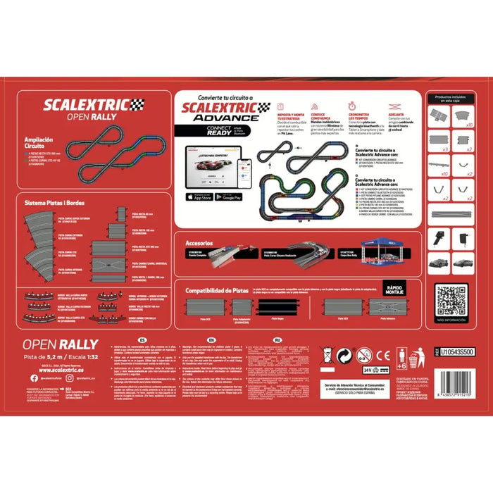 Писта за Бягане Scalextric Open Rally 233 x 77 cm