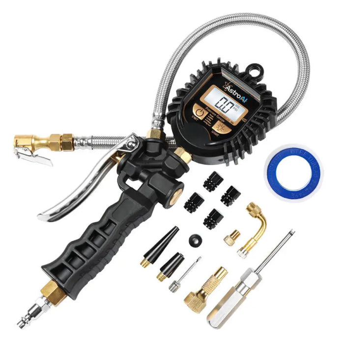 Пистолет с дигитален манометър за гуми AstroAI GL-1407A