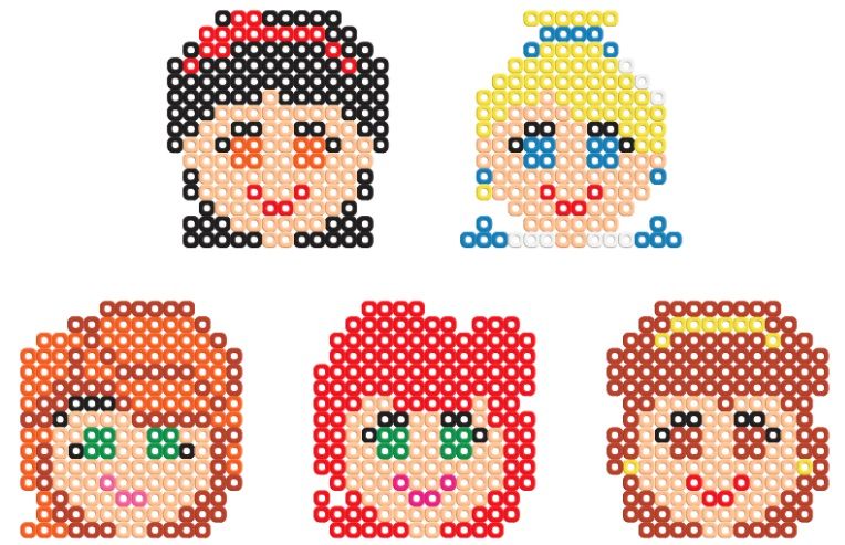 Игрален комплект Pixel - Мозайка, Принцеси