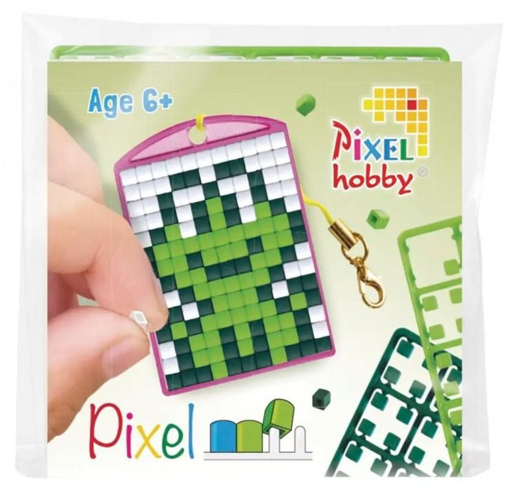 Мозайка с пиксели Pixelhobby - Ключодържател с жабка