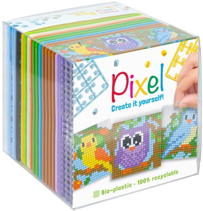 Креативен куб с пиксели Pixelhobby - Pixel Classic, Птици