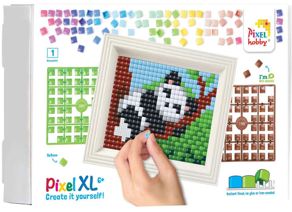 Креативен комплект с рамка и пиксели Pixelhobby - XL, Панда