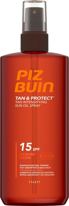 Слънцезащитно спрей-олио Tan & Protect SPF 15, 150 ml