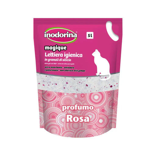 Пясък за котки Inodorina MAGIQUE ROSE рози 5 L