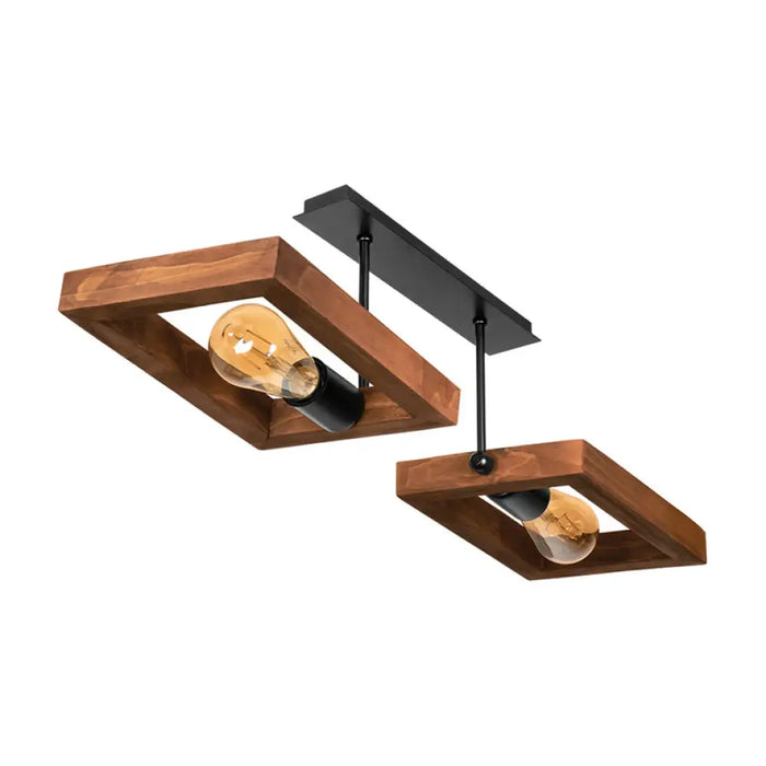 ПЛАФОН 2XE27 ПАЛИСАНДЪР LIGHTSTYLE ТИЕРА