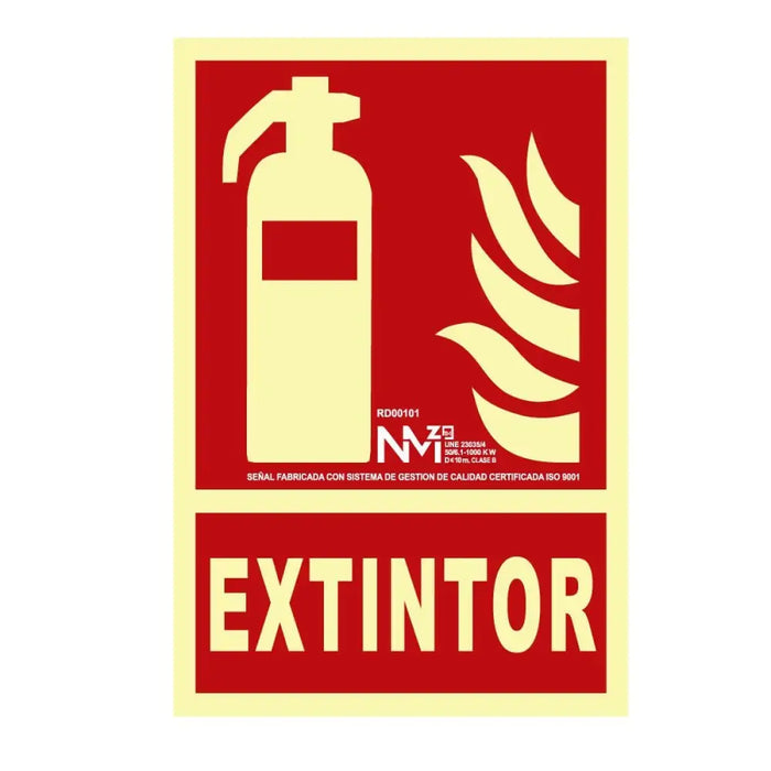 Плакат Normaluz Extintor PVC