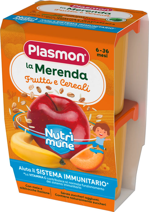 Десерт с плодове и овесени ядки Nutrimune, 6+м, 2 бр