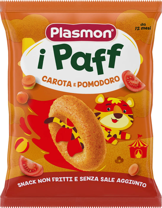 Снакс i Paff с домат и морков, oт 12-ия месец, 15 g