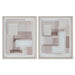Пластно Home ESPRIT Бежов Сив Абстрактен Модерен 40 x 2,5 x