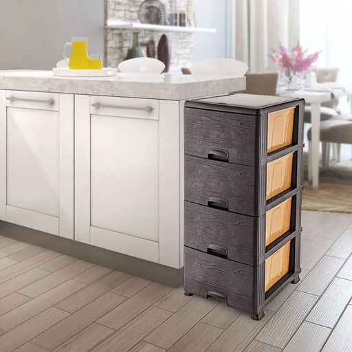 ПЛАСТМАСОВ ШКАФ 4 НИВА 37.5 X 43 X 89.5 CM EMIR