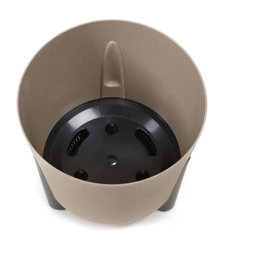 ПЛАСТМАСОВА КАШПА Ф34CM LAMELA FRIDA ECO WOOD