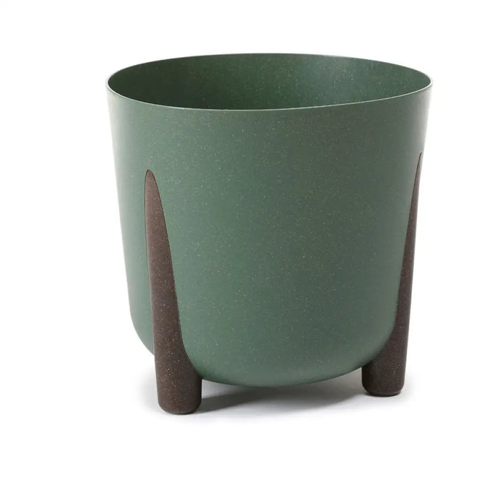 ПЛАСТМАСОВА КАШПА Ф34CM LAMELA FRIDA ECO WOOD