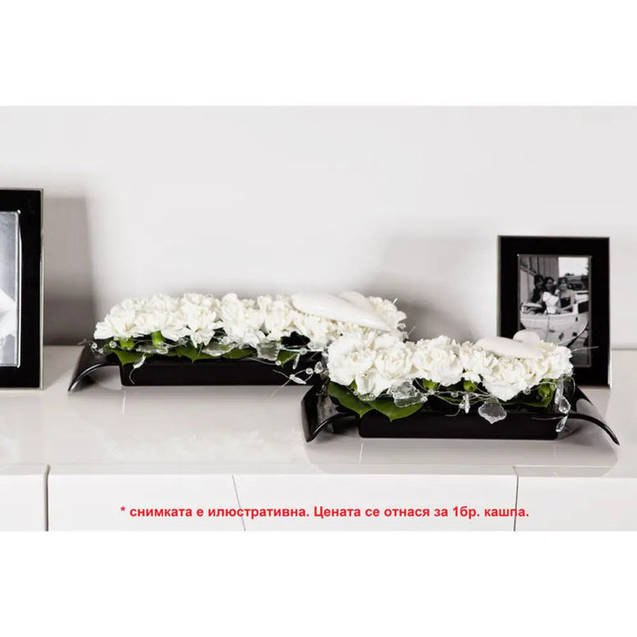 ПЛАСТМАСОВА КАШПА 24X8CM DON PLAST IKEBANA IK 2