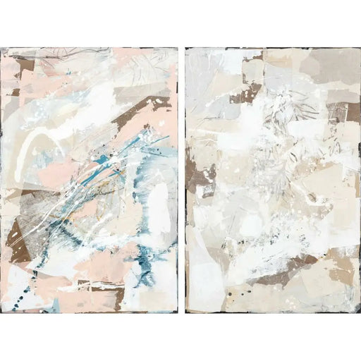 Пластно DKD Home Decor Абстрактен Град 100 x 4 x 150 cm 150