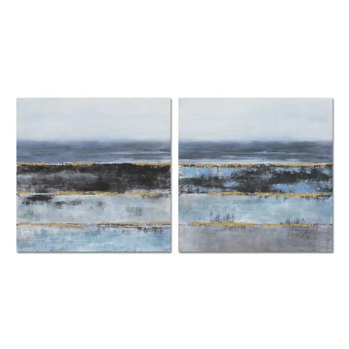 Пластно DKD Home Decor Абстрактен Модерен (80 x 3 x 80 cm)
