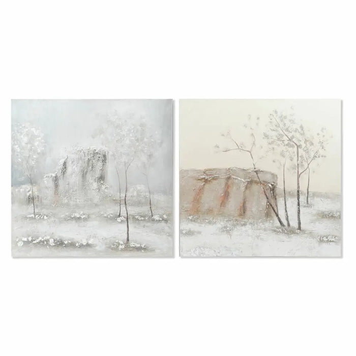 Пластно DKD Home Decor Бор Пластно 100 x 3,8 x 100 cm (2