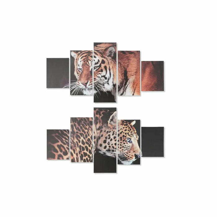 Пластно DKD Home Decor Бор Пластно 150 x 2 x 80 cm Тигър