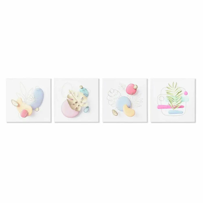 Пластно DKD Home Decor Пластно Дървен MDF 40 x 1,8 x 40 cm