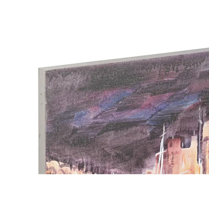 Пластно DKD Home Decor Пластно Дървен MDF 80 x 3 x 80 cm