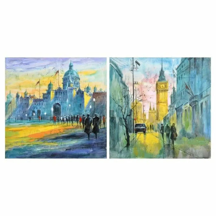 Пластно DKD Home Decor Пластно Дървен MDF 100 x 3 x 100 cm