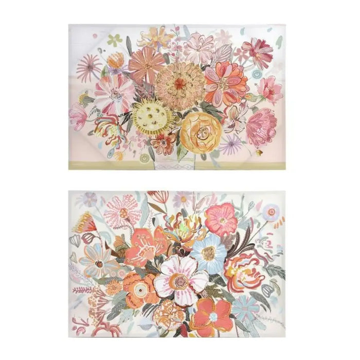 Пластно DKD Home Decor Lilled (2 броя) (90 x 3 x 60 cm)