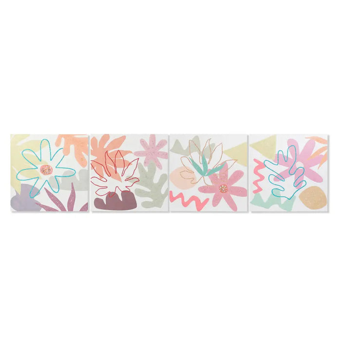 Пластно DKD Home Decor Lilled (60 x 1,8 x 60 cm) (4 броя)