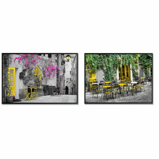 Пластно DKD Home Decor Улица (2 броя) (73 x 3,5 x 53 cm)